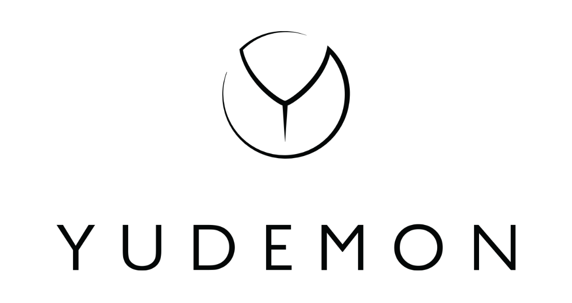 Yudemon logo – a circular Y emblem above the Yudemon wordmark in black on white